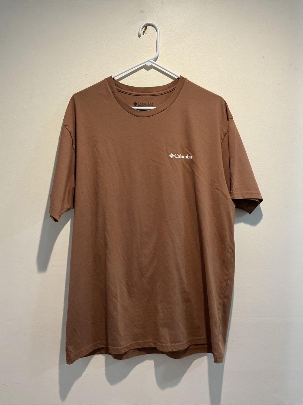 Columbia Sportswear Men's XL Brown Nature Mountain Graphic Tee Short Sleeve